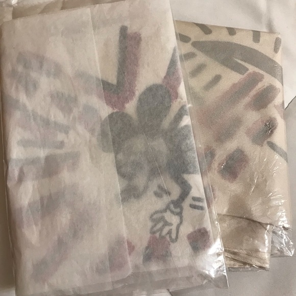 Coach Disney Mickey X Keith Haring Silk Bandana - Picture 8 of 8